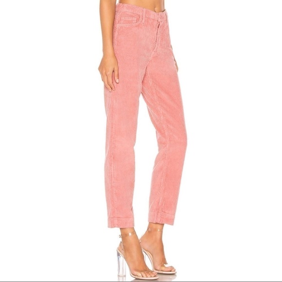 GRLFRND Helena High-Rise Clean Crop Corduroy Jean in Last Rose size 23 - Picture 2 of 9